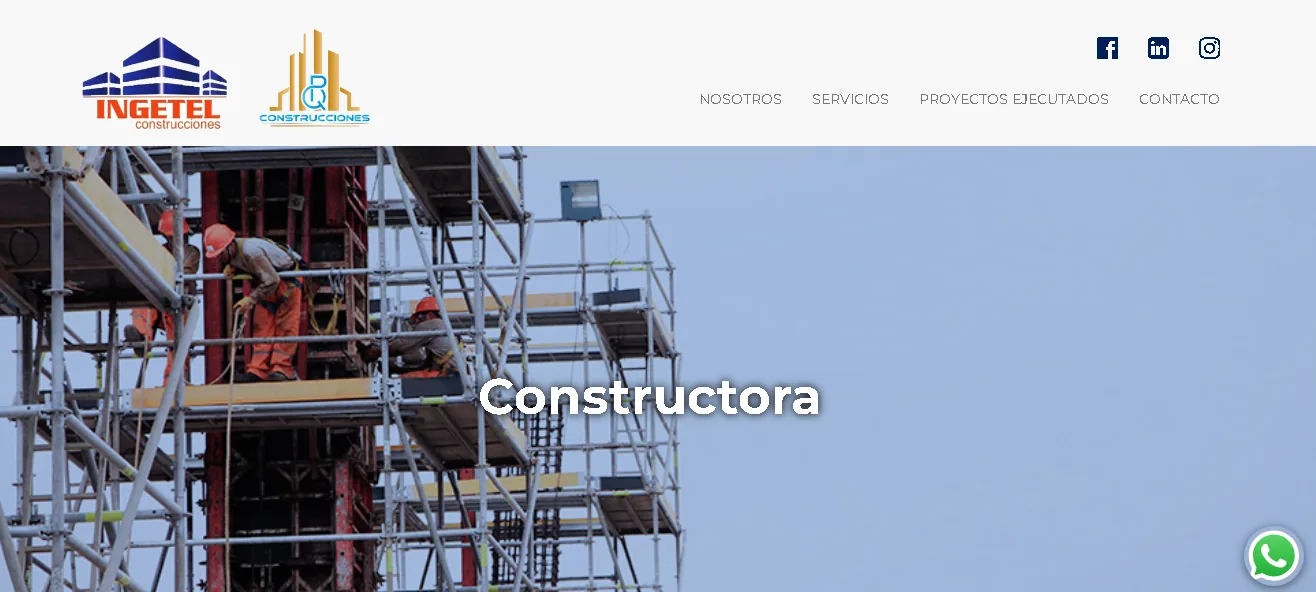 Sitio web de Constructora PQ S.A.C.