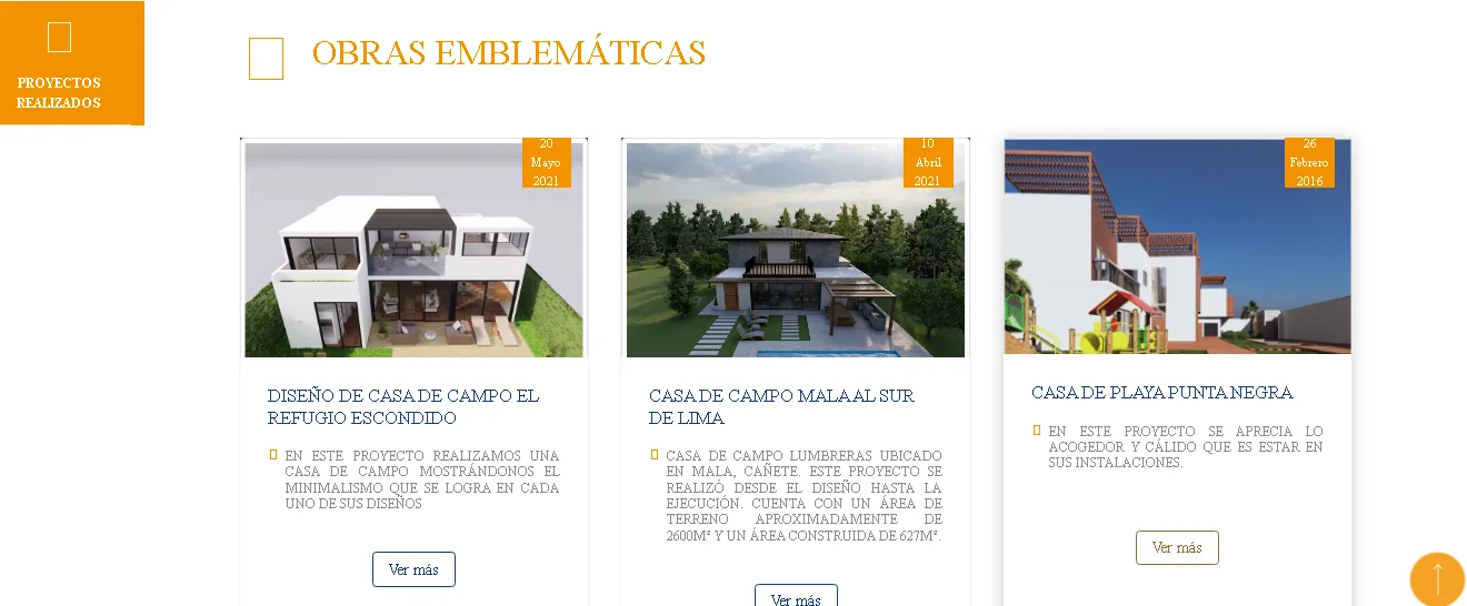 Sitio web de Constructora Tauro